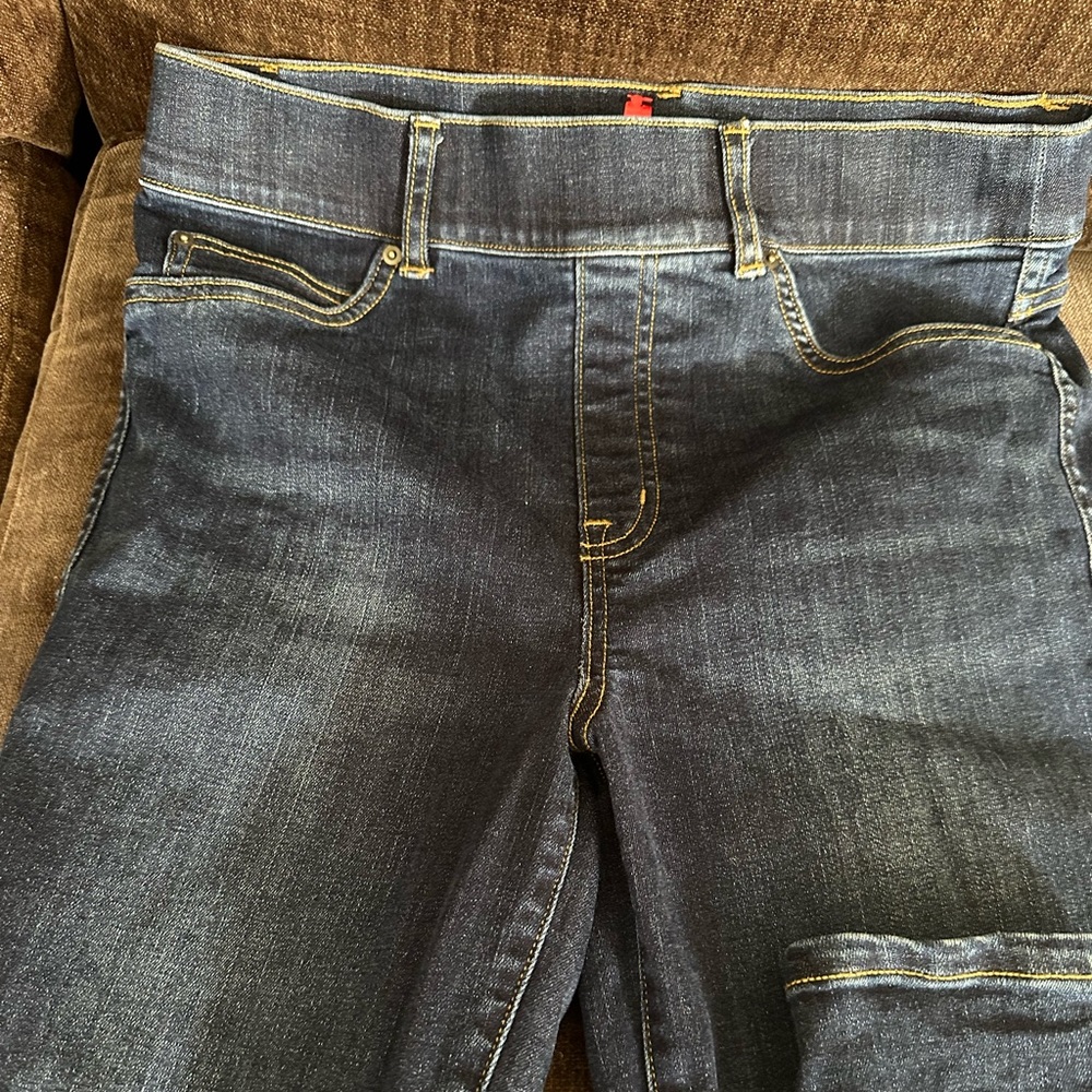 Jean spanx , med denim, stretchy waist